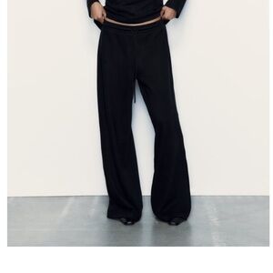 NWT Zara soft wide leg pant size small